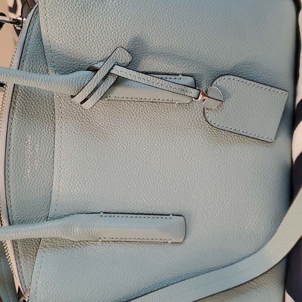 kate spade Margaux Medium Satchel handbag in hazy blue - Picture 3 of 8